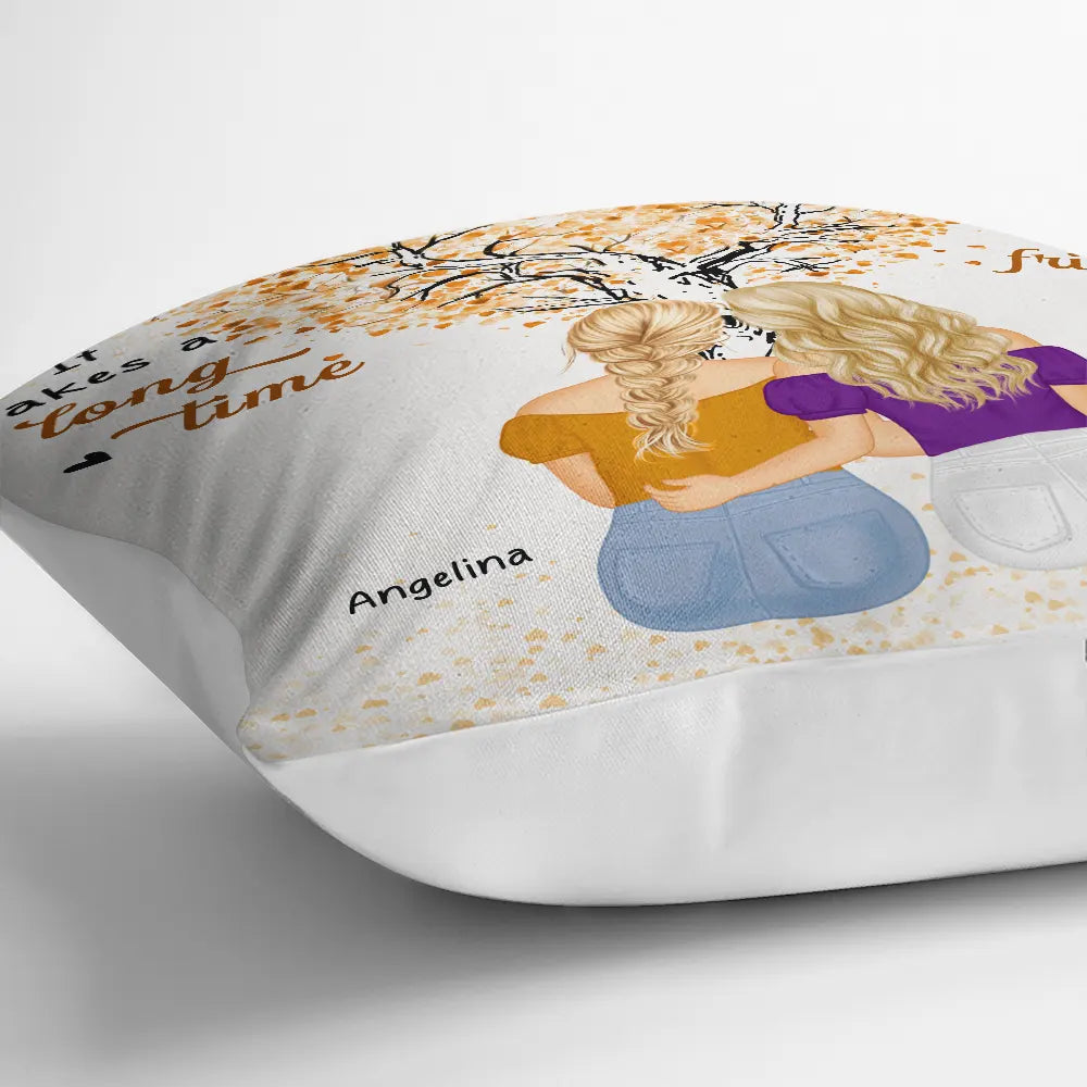 Gift For Bestie - Grow Old Friends - Personalized Pillow
