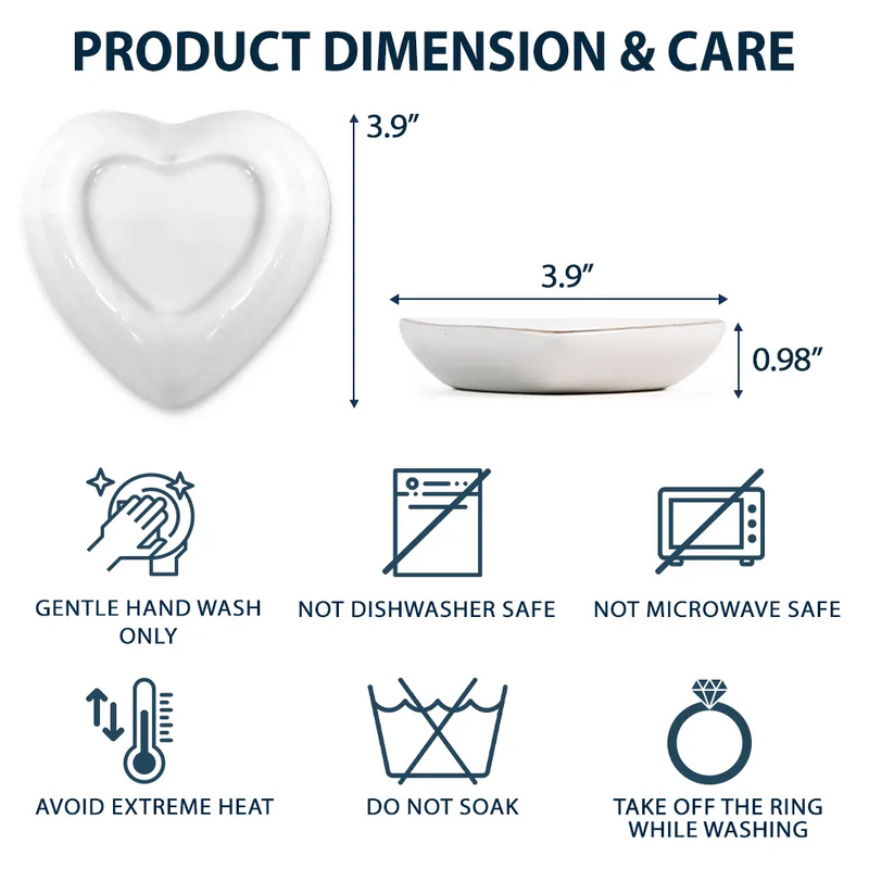 Birth Flower Grow An Old Friend - Personalized Heart Ring Dish