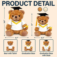 Graduation,Happy - Congrats Graduation - Personalized Teddy Bear