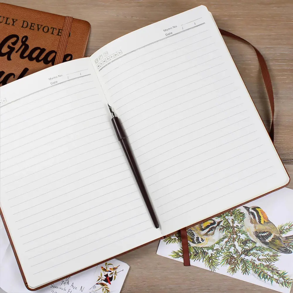 Teacher,Back To School - A Truly Great Teacher Is Hard To Find And Impossible To Forget - Personalized Leather Journal