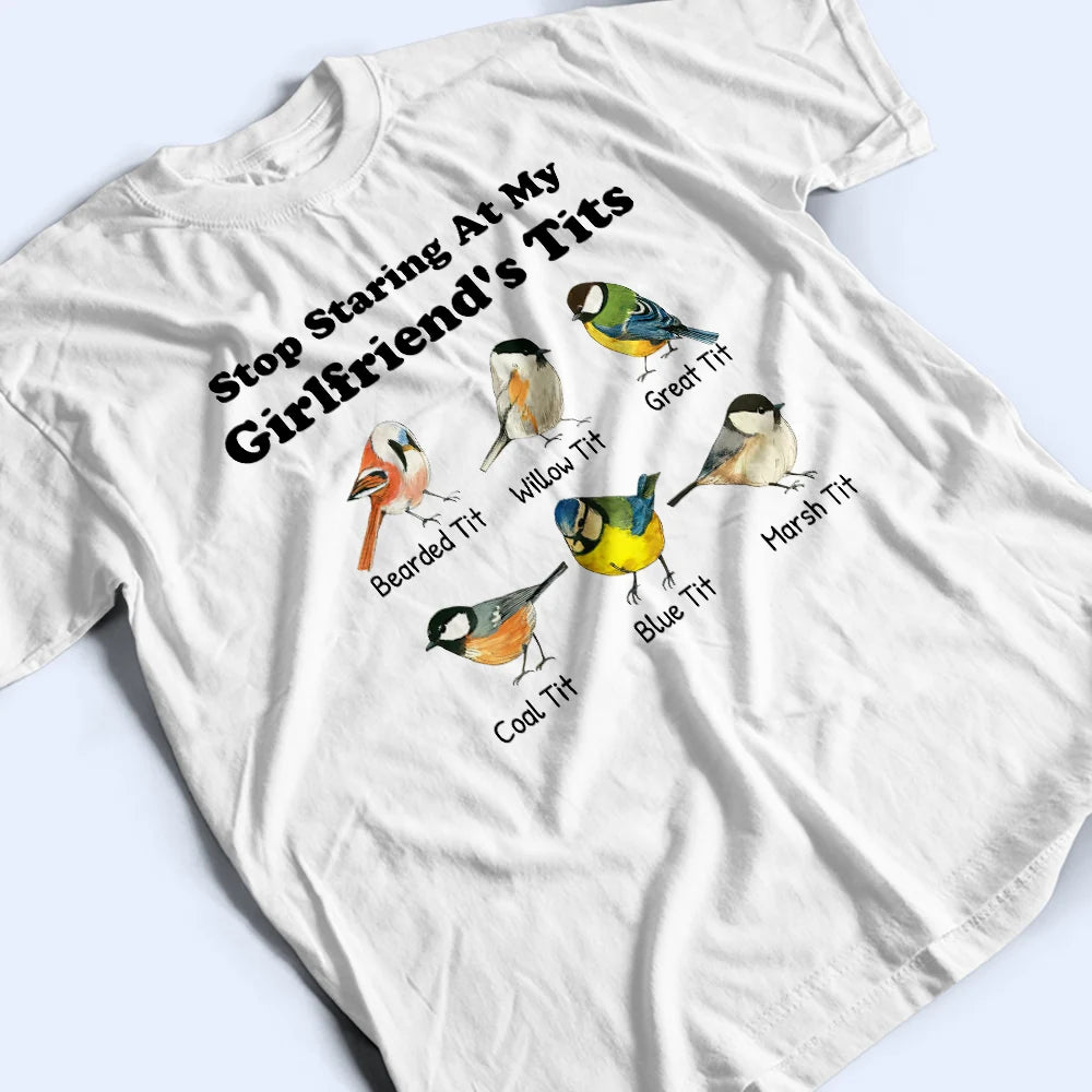 Gift For Couples,Gift For Wife,Gift For Girlfriend,Funny - Stop Staring At My Wife - Personalized T Shirt
