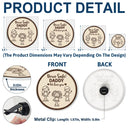 Gift For Grandpa,Gift For Grandma,Gift For Grandparents,Gift For Mother,Gift For Father,Happy,Stick Figure - Drive Safe Grandpa Daddy Kid Stick Figures - Personalized Acrylic Car Vent Clip