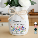 Gift For Mother,Gift For Grandma,Love - If Nanas Mommy Were Flowers I'd Pick You - Personalized Ribbon Tie Flower Vase