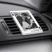 Gift For Couples,Old Couples,Gift For Husband,Gift For Wife,Gift For Boyfriend,Gift For Girlfriend,Love - Custom Photo Drive Safe Handsome Playing Card - Personalized Acrylic Car Vent Clip