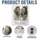 Gift For Bestie,Gift For Sisters,Happy,Custom Photo,Old Best friends - Custom Photo Besties Gray Scale Right In The Throat - Personalized Acrylic Fridge Magnet