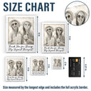 Gift For Bestie,Gift For Sisters,Happy,Custom Photo,Old Best friends - Custom Photo Besties Gray Scale Right In The Throat - Personalized Acrylic Fridge Magnet