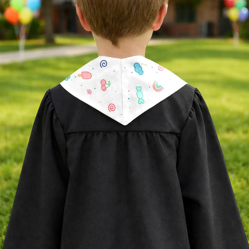 Gift For Kids,Gift For Grandkids,Graduation,Happy - 3D Effect Graduation Kid Baby I Am Kind I Am Smart - Personalized Kid Graduation Stole