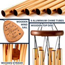 Pet Lovers,Pet Mom,Dog Lovers,Dog Mom,Dog Dad,Pet Dad,Cat Lovers,Cat Mom,Cat Dad,Memorial,Sad - Custom Photo Pencil Sketch I Love You Forever Until We Meet Again - Personalized Wind Chime