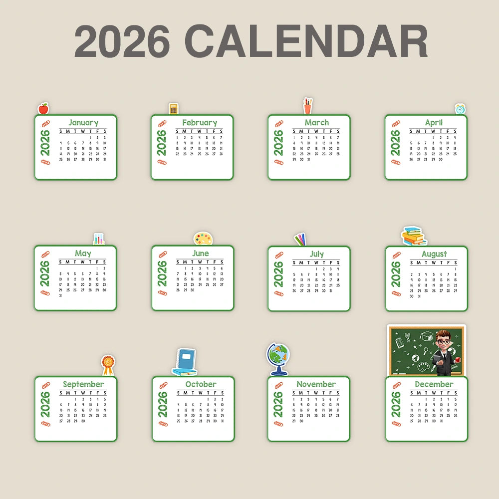 Teacher,Christmas,Happy - Never Forget The Difference That You Make - Personalized Calendar With Wooden Stand