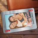 Gift For Couples,Gift For Wife,Gift For Girlfriend,LGBT,Love - Custom Photo You'll Always Be The Queen Of My Heart - Personalized Aluminum Wallet Card
