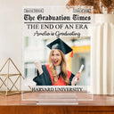 Graduation,Gift For Yourself,Gift For Women,Gift For Men - Custom Photo Graduation Newspapers - Personalized Vertical Rectangle Acrylic Plaque
