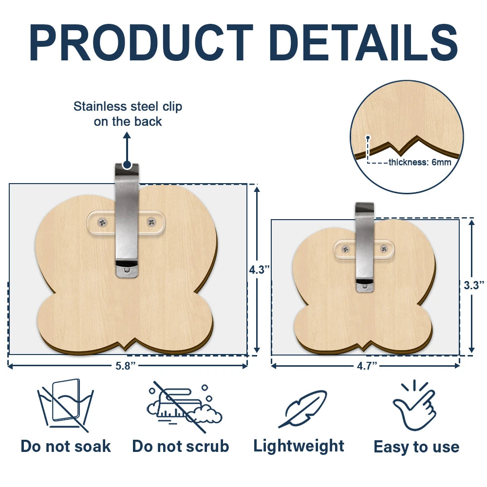 Mom,Daughters,Sad,Memorial - Custom Photo Mother & Daughter Heartfinity - Personalized Custom Shaped Car Visor Clip