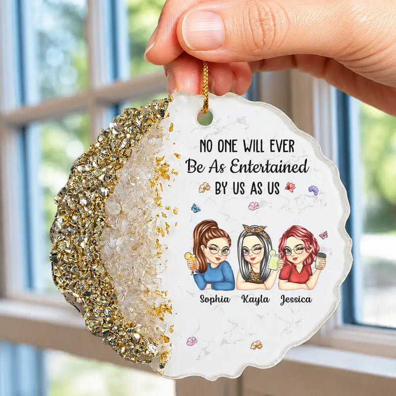 Sentimental, Gift For Bestie, Vector - It Takes A Long Time To Grow An Old Friend For Besties Best Friends - Personalized Resin Ornament