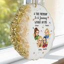 Sentimental, Gift For Bestie, Vector - It Takes A Long Time To Grow An Old Friend For Besties Best Friends - Personalized Resin Ornament