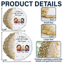 Sentimental, Gift For Bestie, Vector - It Takes A Long Time To Grow An Old Friend For Besties Best Friends - Personalized Resin Ornament