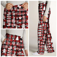 Christmas,Custom Text,Family,Happy,Top Market - Matching Christmas Gift For Family - Personalized Member Names Pajama Pants