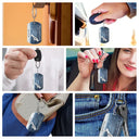 New Dad,New Mom,New baby,Gift For Father,Gift For Mother,Happy,Non-Eng,Calendar,Adorable - Calendar The Day You Became My Dad Mom Holding Hands - Personalized Aluminum Keychain