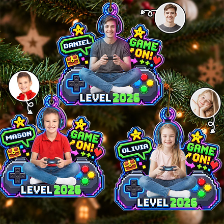Christmas Gift For Kids, Game Lovers - Personalized Game On Acrylic Ornament