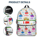 Custom Photo I Am Kind - Gift For Kid - Personalized Canvas Backpack