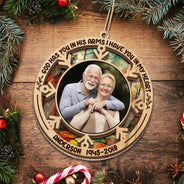 Custom Photo I Am Always With You - Memorial Gift - Personalized Suncatcher Ornament