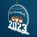 Christmas Our Grandkids 2023 - Gift For Grandparents - Personalized Custom Shaped Acrylic Ornament
