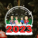 Christmas Coworkers By Chance - Gift For Colleagues - Personalized Custom Shaped Acrylic Ornament