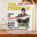 Gift For Father,Gift For Grandpa,Custom Photo,Happy - Custom Photo Fisherman Of The Year - Personalized Vertical Rectangle Acrylic Plaque