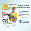 Gift For Father,Gift For Grandpa,Custom Photo,Happy - Custom Photo Fisherman Of The Year - Personalized Vertical Rectangle Acrylic Plaque