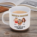 Gift For Mother,Gift For Daughter,Gift For Women,Happy,Top Market - Mother & Daughters A Bond That Can't Be Broken 3D Effect - Personalized Pottery Mug