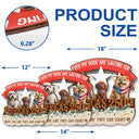 Dog Lovers,Funny - America 250th Even My Dog Are Waiting For - Personalized Custom Shaped Wood Sign