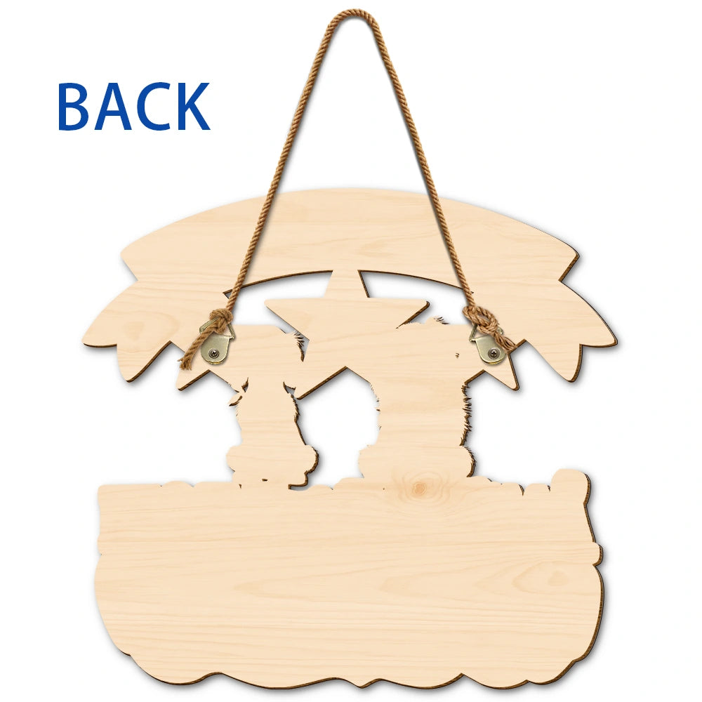 Dog Lovers,Funny - America 250th Even My Dog Are Waiting For - Personalized Custom Shaped Wood Sign