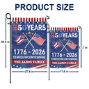 Family,Happy - America 250th Anniversary US Semiquincentennial States - Personalized Flag