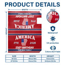 Family, Happy - America 250th Anniversary US Semiquincentennial Birthday - Personalized Mailbox Cover