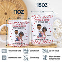 Gift For Couples,Gift For Husband,Gift For Boyfriend,Funny - I Licked It So It's Mine - Personalized White Edge-to-Edge Mug