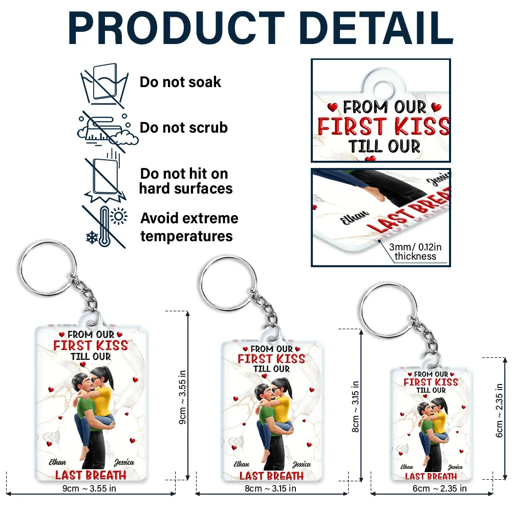 Gift For Couples,Gift For Husband,Gift For Wife,Gift For Boyfriend,Gift For Girlfriend,Love - QR Code Forever Yours Favorite Song Couple - Personalized Acrylic Keychain