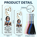 Reading,Gift For Yourself,Happy - Reading World Belongs To Those Who Read - Personalized Acrylic Bookmark