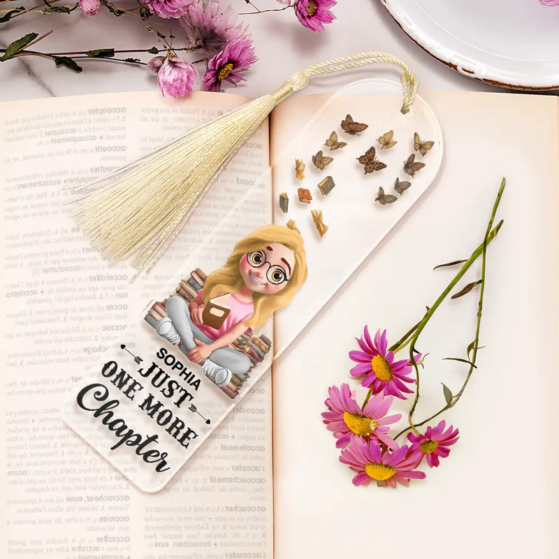 Reading,Gift For Yourself,Happy - Reading World Belongs To Those Who Read - Personalized Acrylic Bookmark