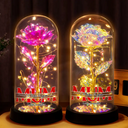 Gift For Mother, Gift For Grandma, Mom - Children, Happy - Mom We Love You - Personalized Everlasting Rose Dome Lamp