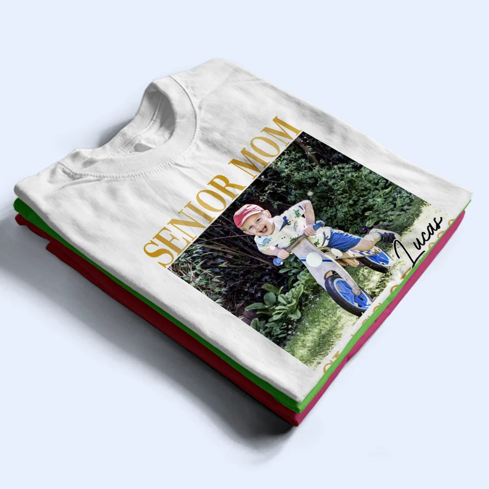 Graduation, Gift For Mother, Happy - Custom Photo Senior Mom Graduation - Personalized T Shirt