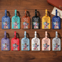 Travel,Cruising,Gift For Yourself,Funny - All My Cruise Crap - Personalized Leather Luggage Tag