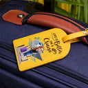 Travel,Cruising,Gift For Yourself,Funny - All My Cruise Crap - Personalized Leather Luggage Tag