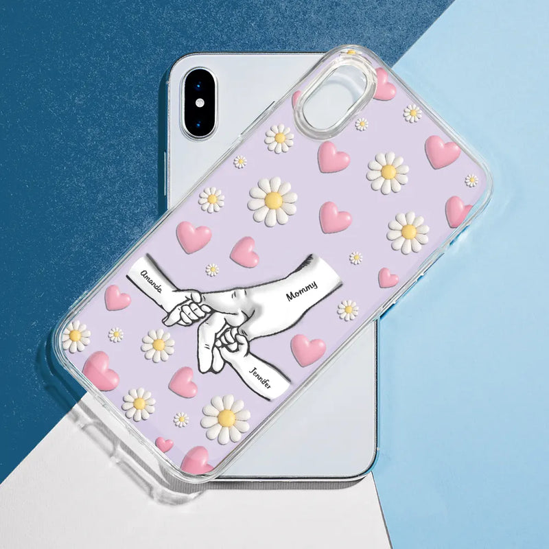 Gift For Mother, Gift For Grandma, Happy, Mom - Children - Mom We Love You - Personalized Clear Phone Case