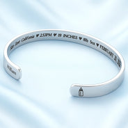 New Mom, New baby, New Dad, Happy - Baby Newborn Information - Personalized Bangle Bracelet Cuff