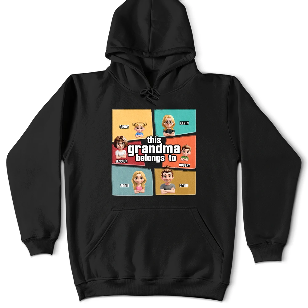 Gift For Grandma,Gift For Mother,Mom - Children,Happy - This Mom Belongs To - Personalized T Shirt