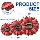 3D Plush Effect Sunflower Grandkids Make Life Grand - Personalized Custom Shaped Wood Sign