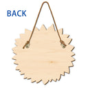 3D Plush Effect Sunflower Grandkids Make Life Grand - Personalized Custom Shaped Wood Sign