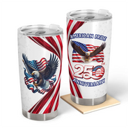 America 250th,Independence Day - America 250th Anniversary US Pride Patriotic Eagle - Personalized Tumbler