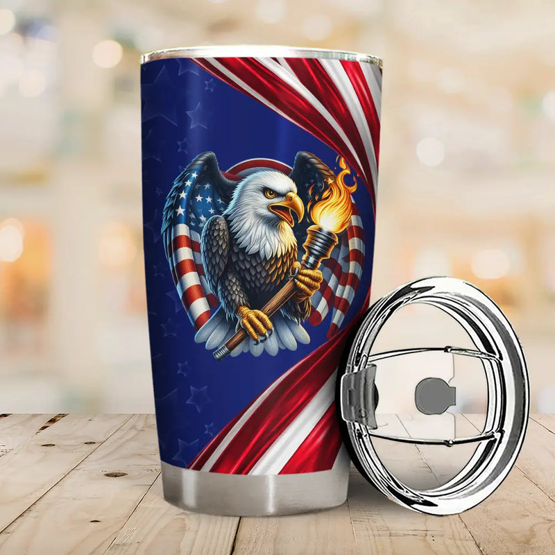 America 250th,Independence Day - America 250th Anniversary US Pride Patriotic Eagle - Personalized Tumbler