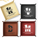 Graduation,Happy,Gift For Yourself,Gift For Women,Gift For Men,Gift For Daughter,Gift For Son,Gift For Sisters,Gift For Sibling,Gift For Brothers,Gift For Bestie - Congrats Grad Initial Name - Personalized Leather Valet Tray