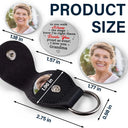 Memorial,Family,Sad,Graduation - Custom Photo Across The Stage Know I'm Right There - Personalized Leather Pocket Hug